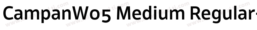 CampanW05 Medium Regular字体转换